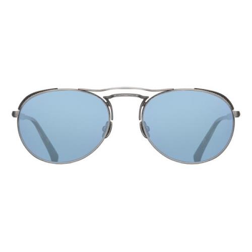 Antique Silver/Cobalt Blue Sunglasses