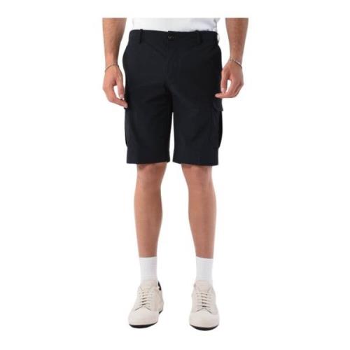 Cargo Bermuda shorts med skjult lukking