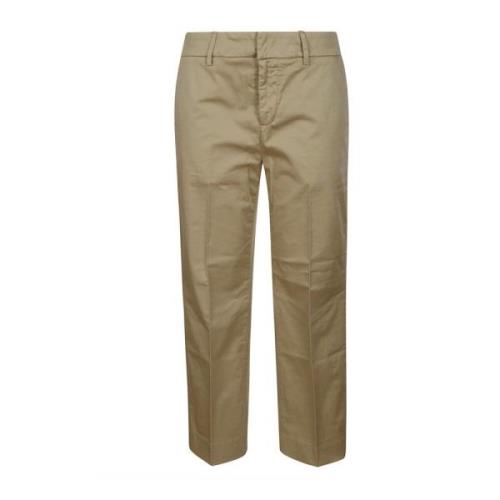 Slim Chino Bukser Lettvekts Bomull Gabardine