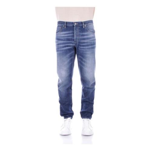 Denim Jeans med Logo Baklomme