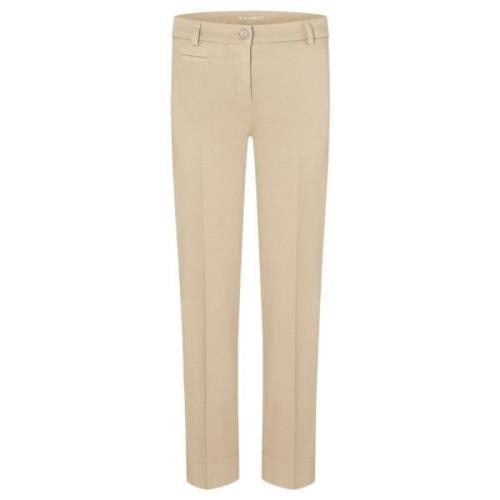 Beige Cropped Bukser