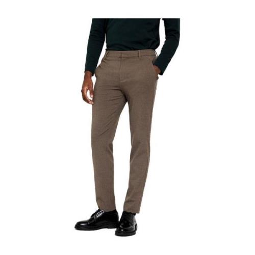 Plain Pantalon Klassisk Passform