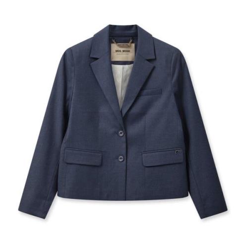 Klassisk Navy Blazer med Lommer