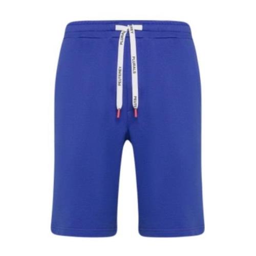 Blå Bomull Bermuda Shorts