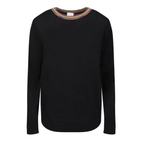 Behagelig Merinoull Sweatshirt med Artist Stripe Motiv