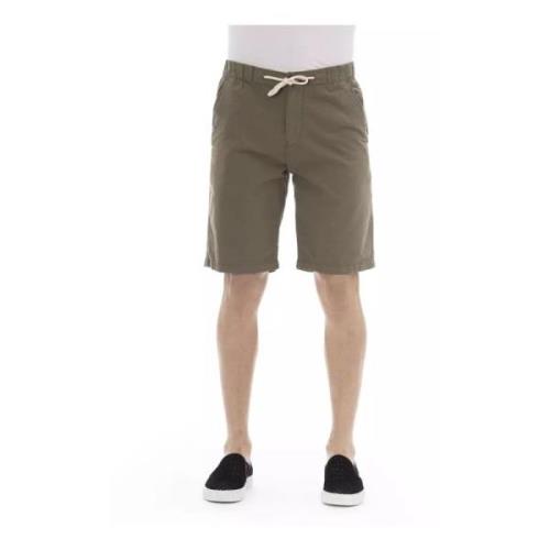 Army Grønn Bomull Bermuda Shorts