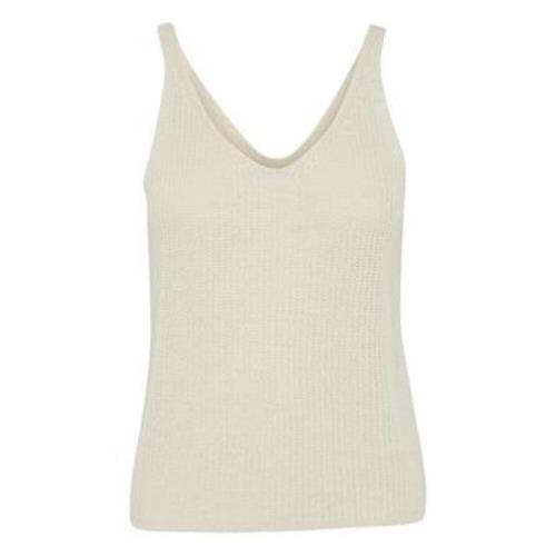 Strikket Lin Singlet Sommer Topp