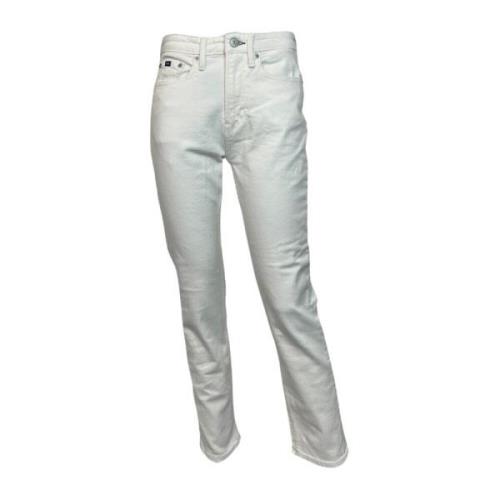 Slim Fit Hvit Damejeans Stretch