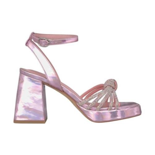 Rhinestone Knute Hæl Sandal