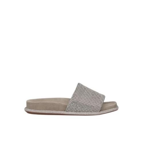 Strass Strap Flat Sandal