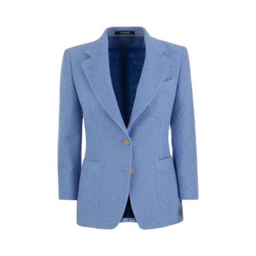 Linblanding Teksturert Blazer