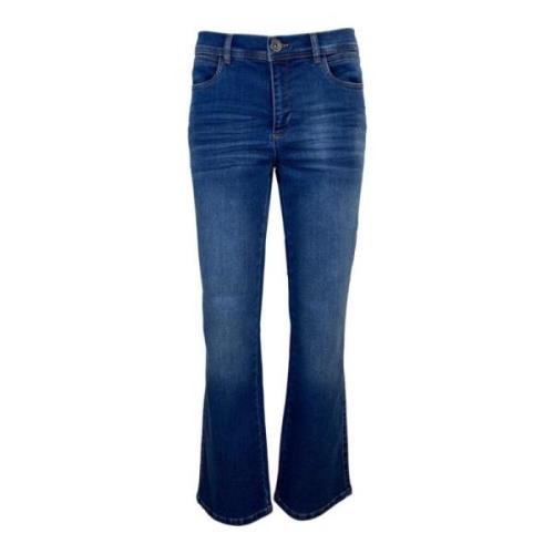 Mørk Vask Straight Leg Jeans