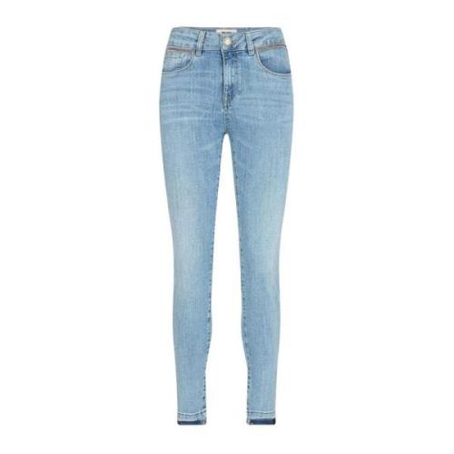 Slim-Fit High Waist Jeans Light Blue