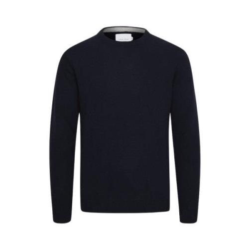 Marineblå Crew Neck Genser