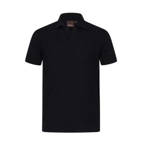 Slim Fit Strikket Poloskjorte