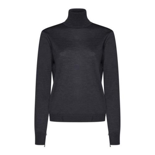 Grå Turtleneck Sweaters