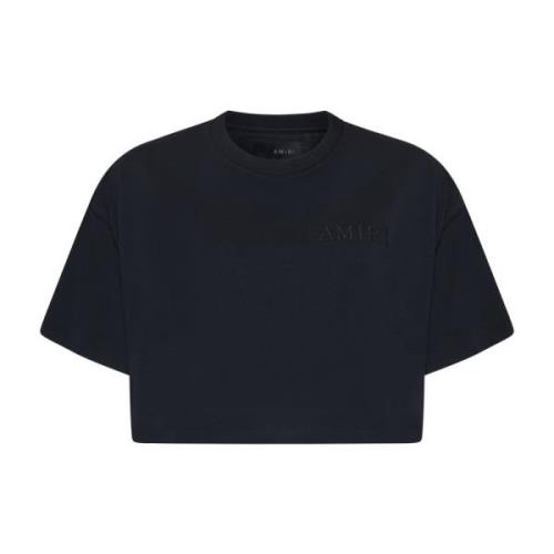 Brodert Svart Tee