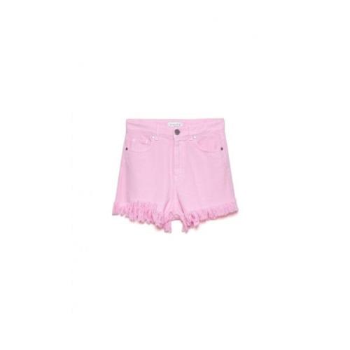 Kvinners Fringed Logo Shorts