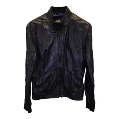 Pre-owned Leather outerwear