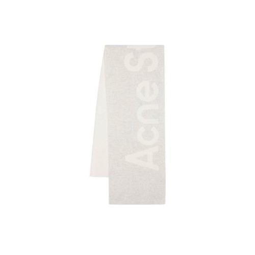 Logo Jacquard Wool Scarf