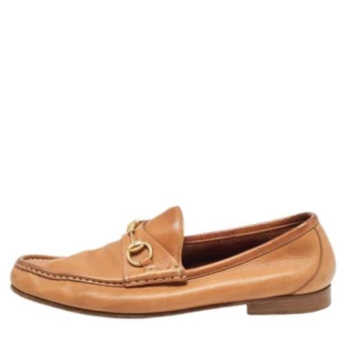 Pre-owned Leather flats