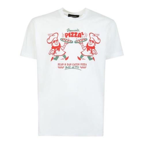 Pizza Twins Grafisk Print T-Skjorte