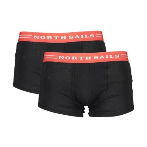 Sort Bomull Boxer Shorts Bi-Pack