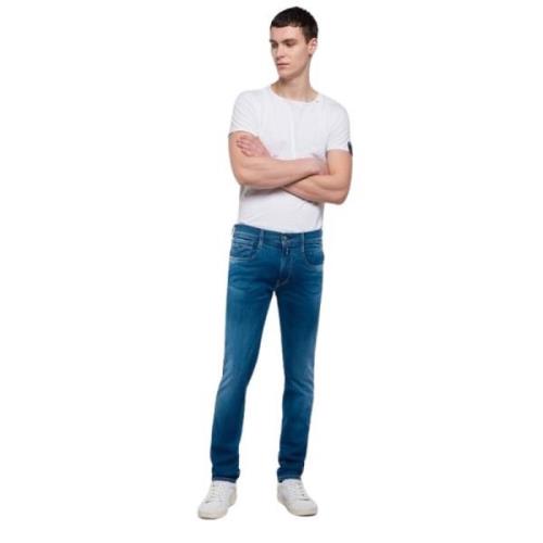 Lys Blå Slim Fit Jeans