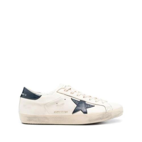 Distressed Super-Star Lace-Up Sneakers