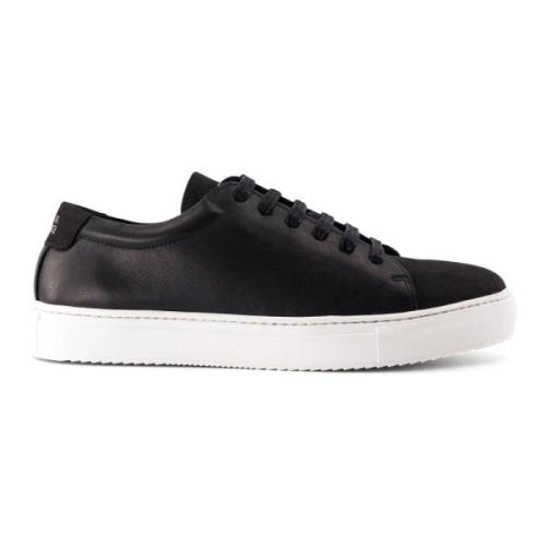 Håndlaget Svart Nubuck Sneakers