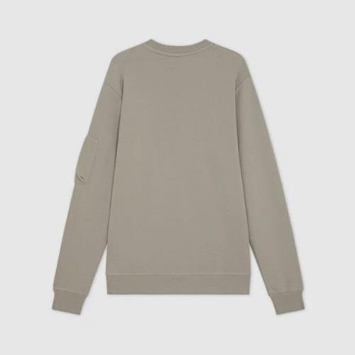 Crew Neck Sweatshirt med glidelåslomme