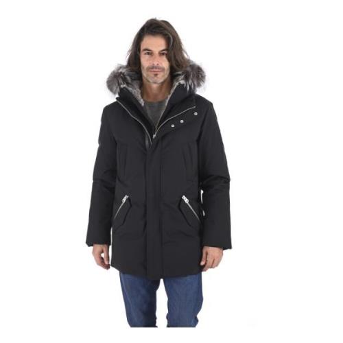 Svart Edward-X Pels Hette Parka