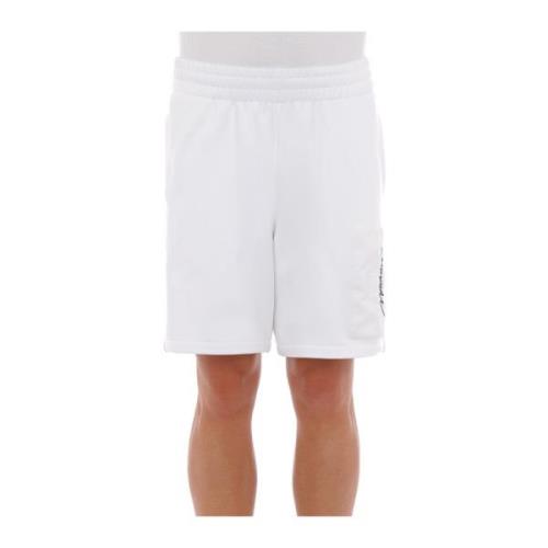 Hvit Regular Fit Bomullsshorts