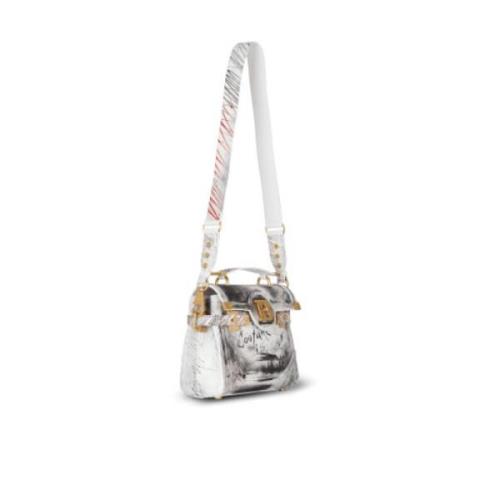 Cross Body Veske med Graffiti Print