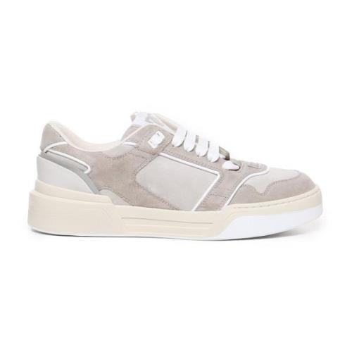 Beige Sneakers med Logo