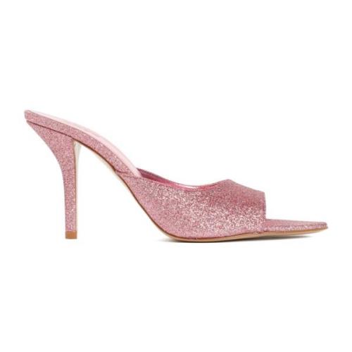 Mørk Rosa Glitter Mules