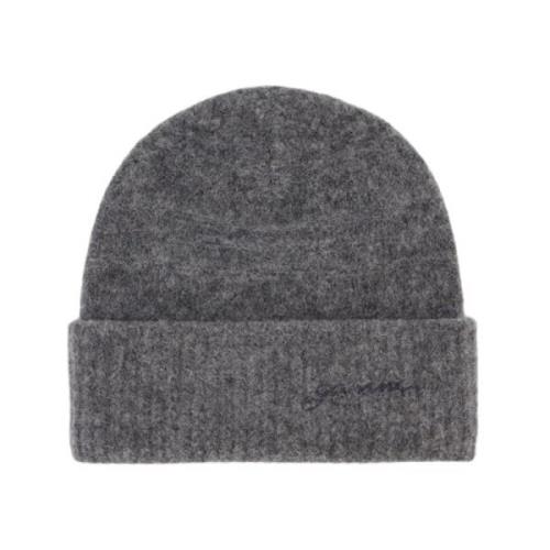 Ull Beanie i Grå Alpakka Merino