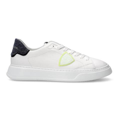 Temple Tennis Sneakers, Hvit Blå