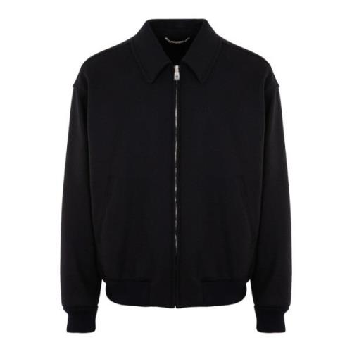 Woolblend Bomber Jakke Svart