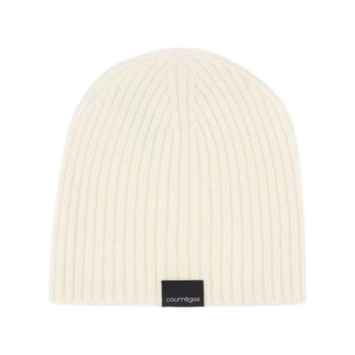 Ribbet Ull Beanie - Nøytral