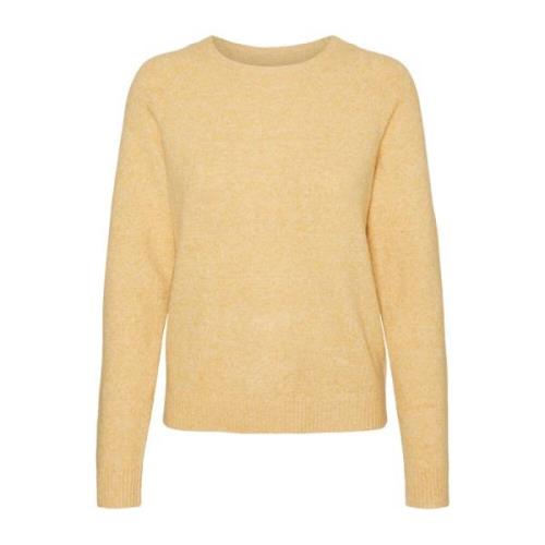 Strikket O-Hals Pullover Genser