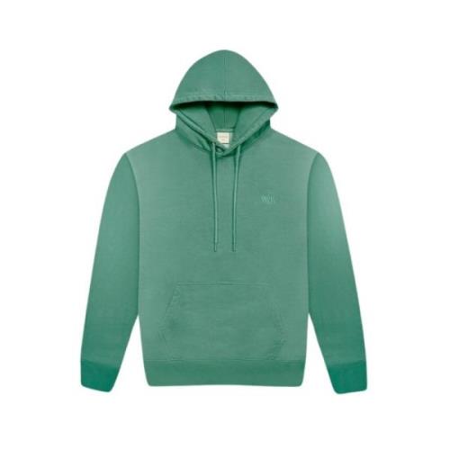 Grønn Faded Logo Hoodie Straight Cut