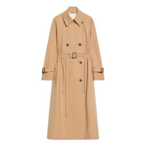 Brun Trenchcoat Dobbeltspent