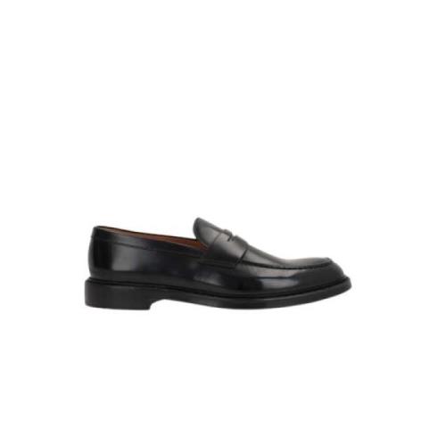 Sort skinn penny loafer sko