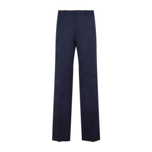 Blå Ull Slim Pant Aw23