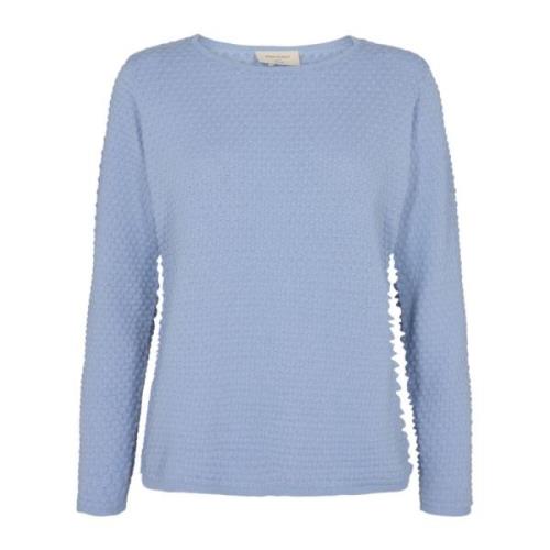 Dodo-Pu-Dottie Strikkegenser i Chambray Blue