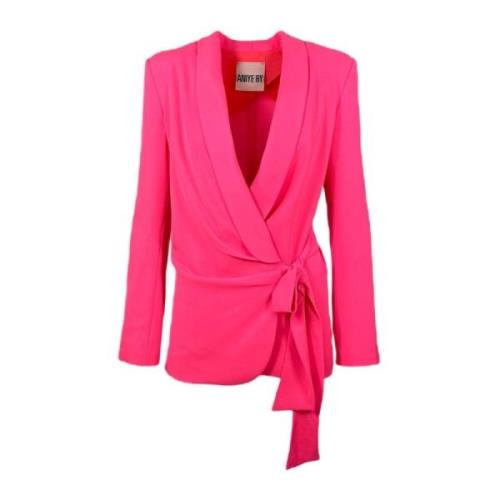 Fuchsia V-Neck Blazer Vår/Sommer