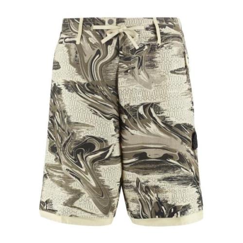 Grønn Lin Bermuda Shorts Ss22