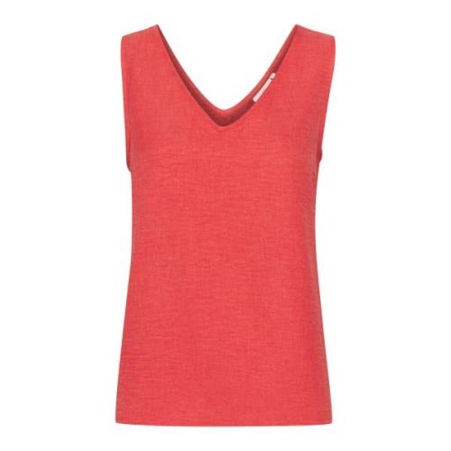 Ermeløs Tank Top Bluse Cayenne