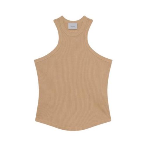 Ermeløs Tank Top i Varm Sand